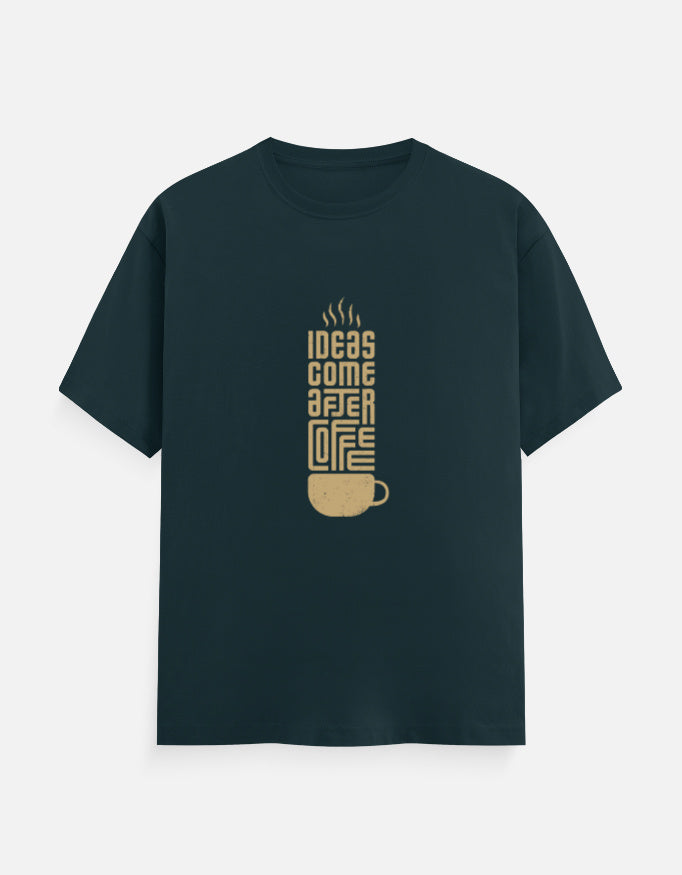 Klann coffee lover Basic T-Shirt Blue – Premium Cotton Tee front