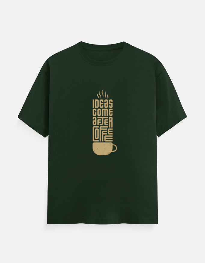 Klann coffee lover Basic T-Shirt bottle green– Premium Cotton Tee front