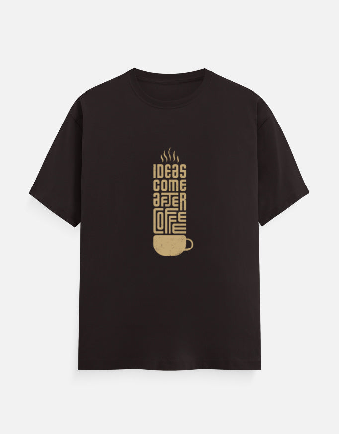 Klann coffee lover Basic T-Shirt Brown – Premium Cotton Tee front