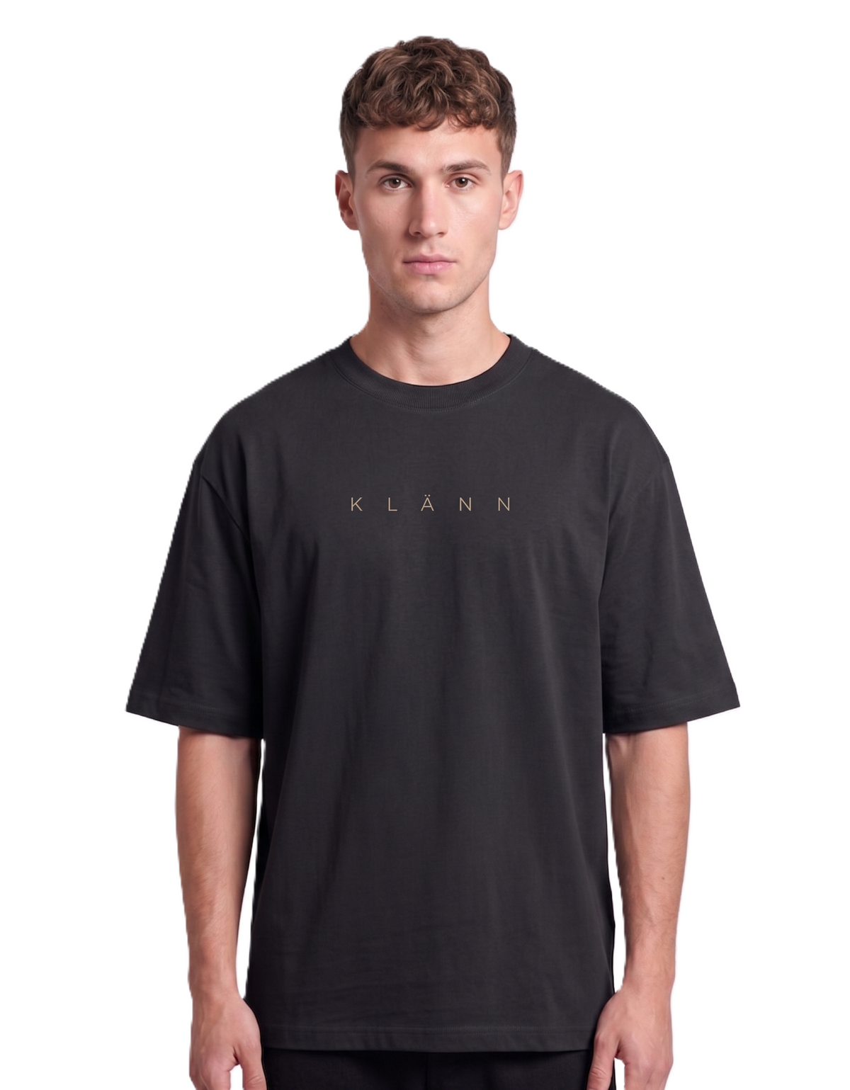 Klann simple Black – Graphic Oversized Tee back front