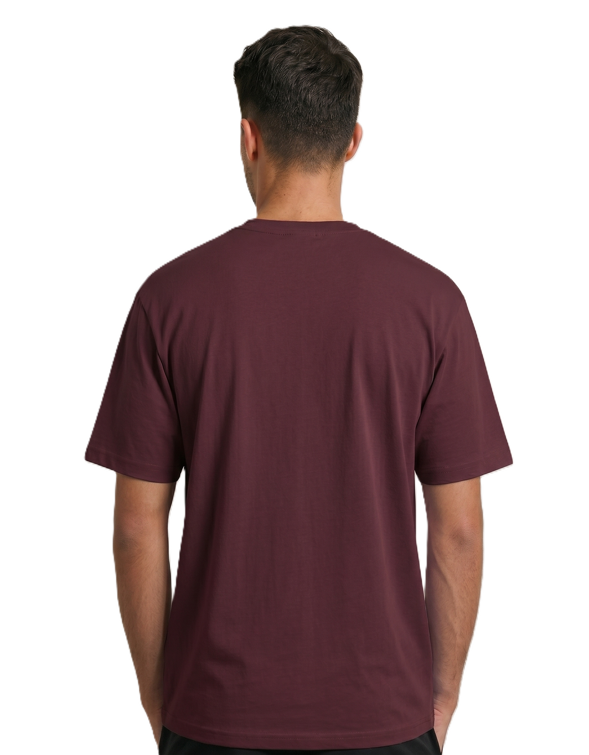Klann Basic T-Shirt Maroon – Back View