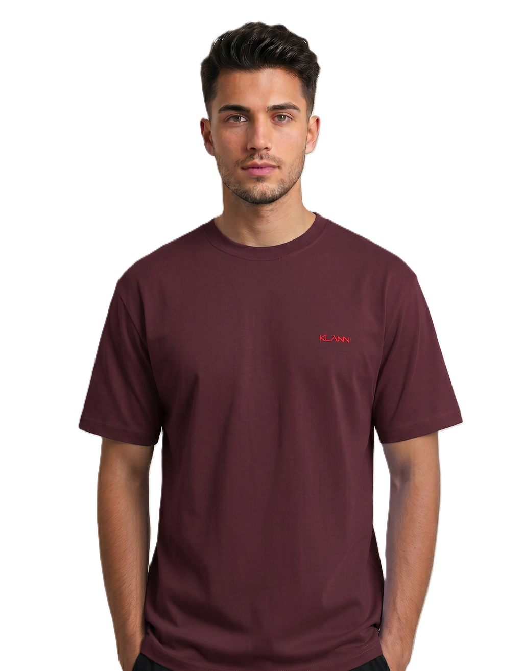 Klann Basic T-Shirt Maroon – Premium Cotton Tee