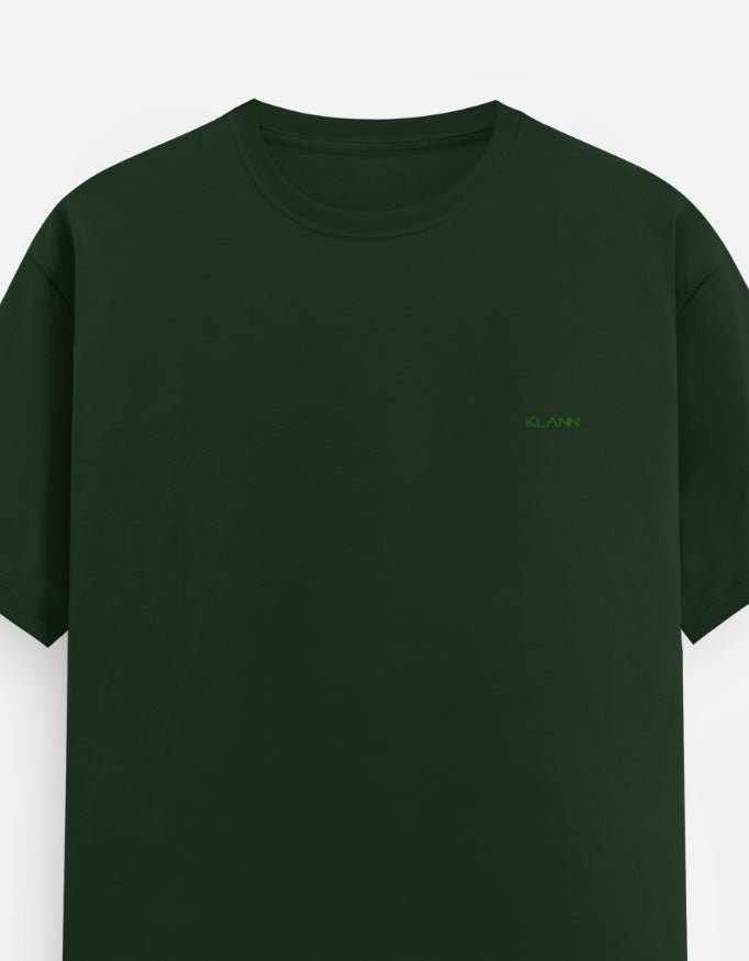 Klann Basic T-Shirt Olive Green – Left Pocket Detail
