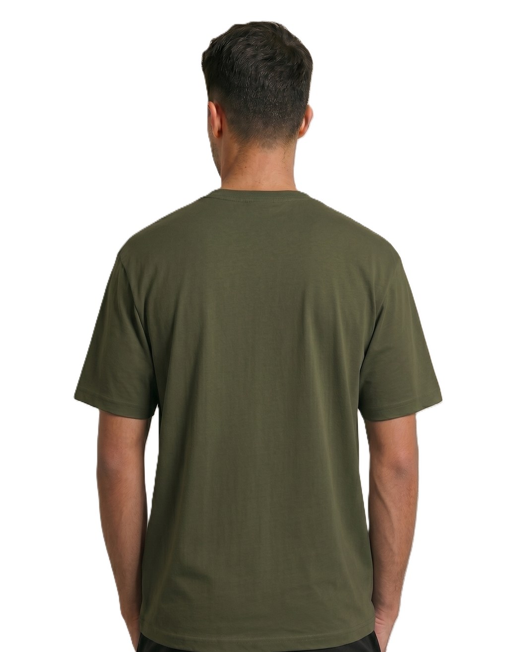 Klann Basic T-Shirt Olive green – Back View