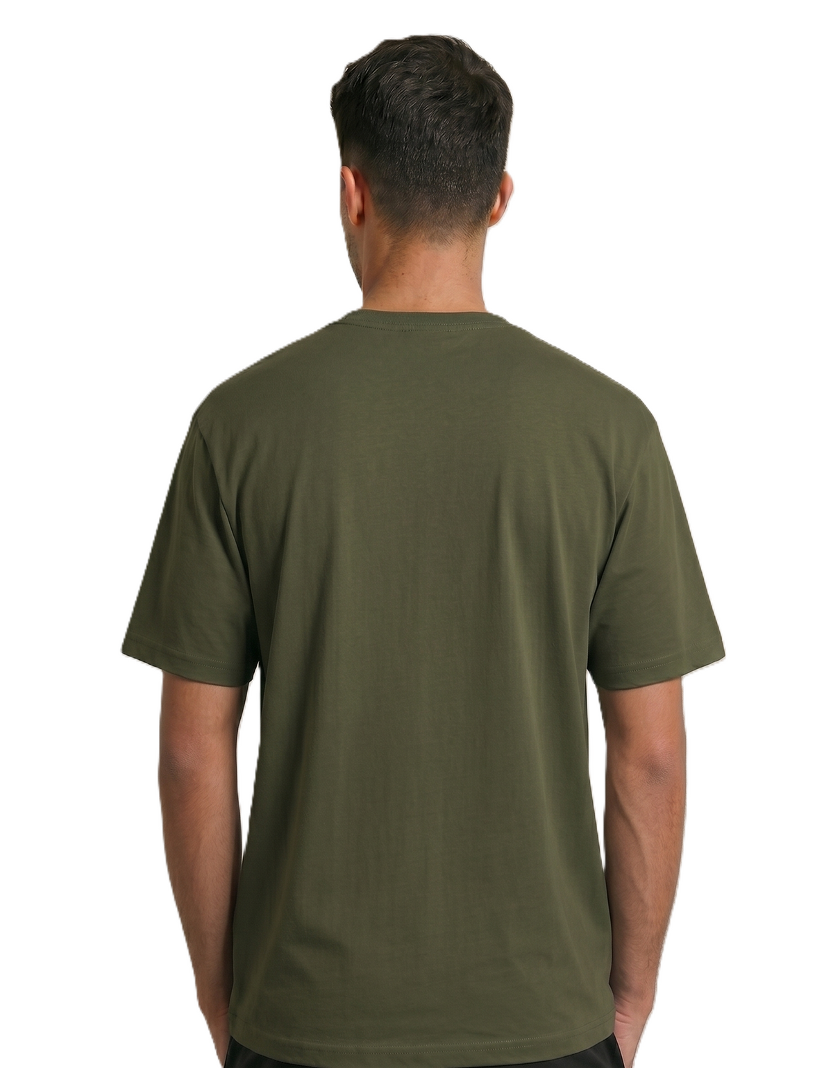 Klann Basic T-Shirt Olive green – Back View