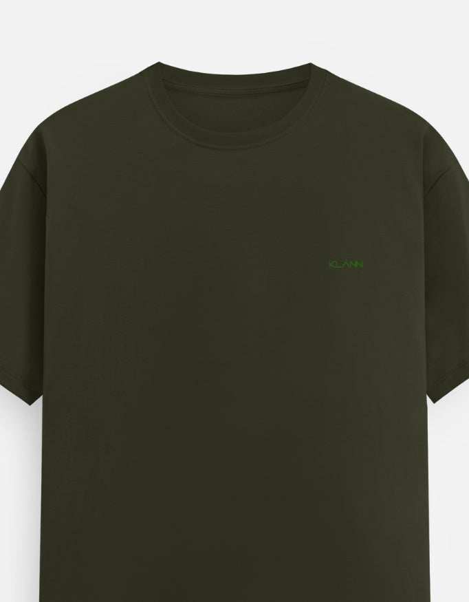 Klann Basic T-Shirt Olive green – Left Pocket Detail