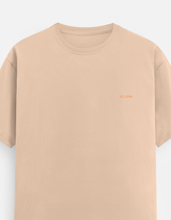 Klann Basic T-Shirt Peach – Left Pocket Detail