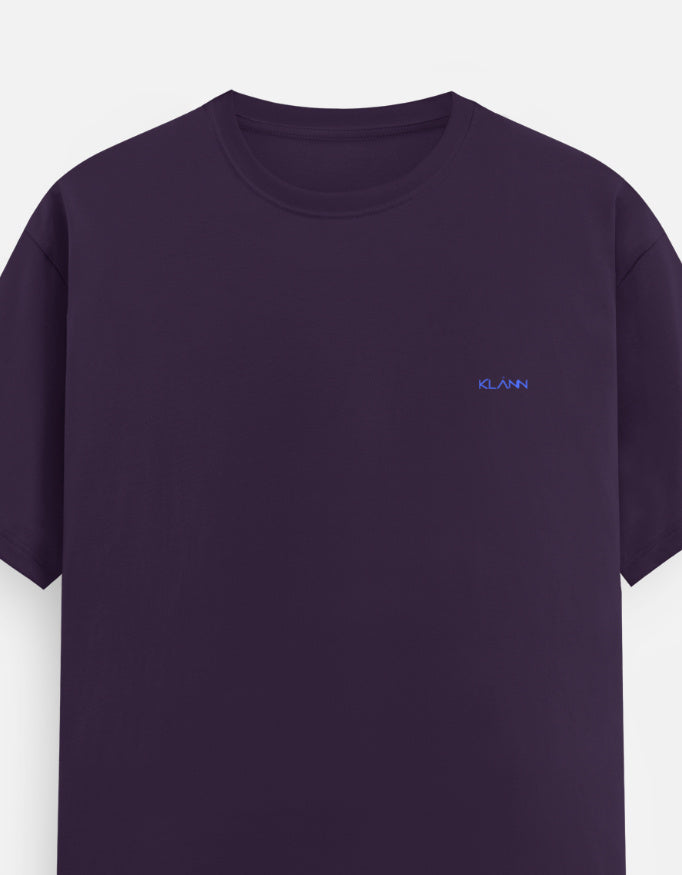 Klann Basic T-Shirt Purple – Left Pocket Detail