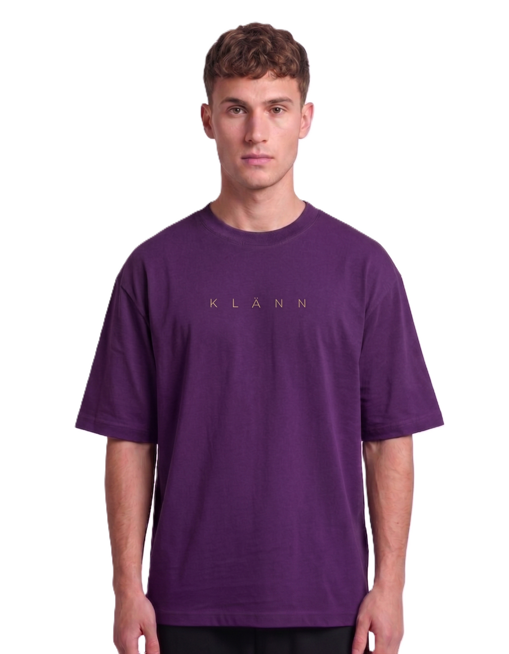 Klann simple Purple – Graphic Oversized Tee front