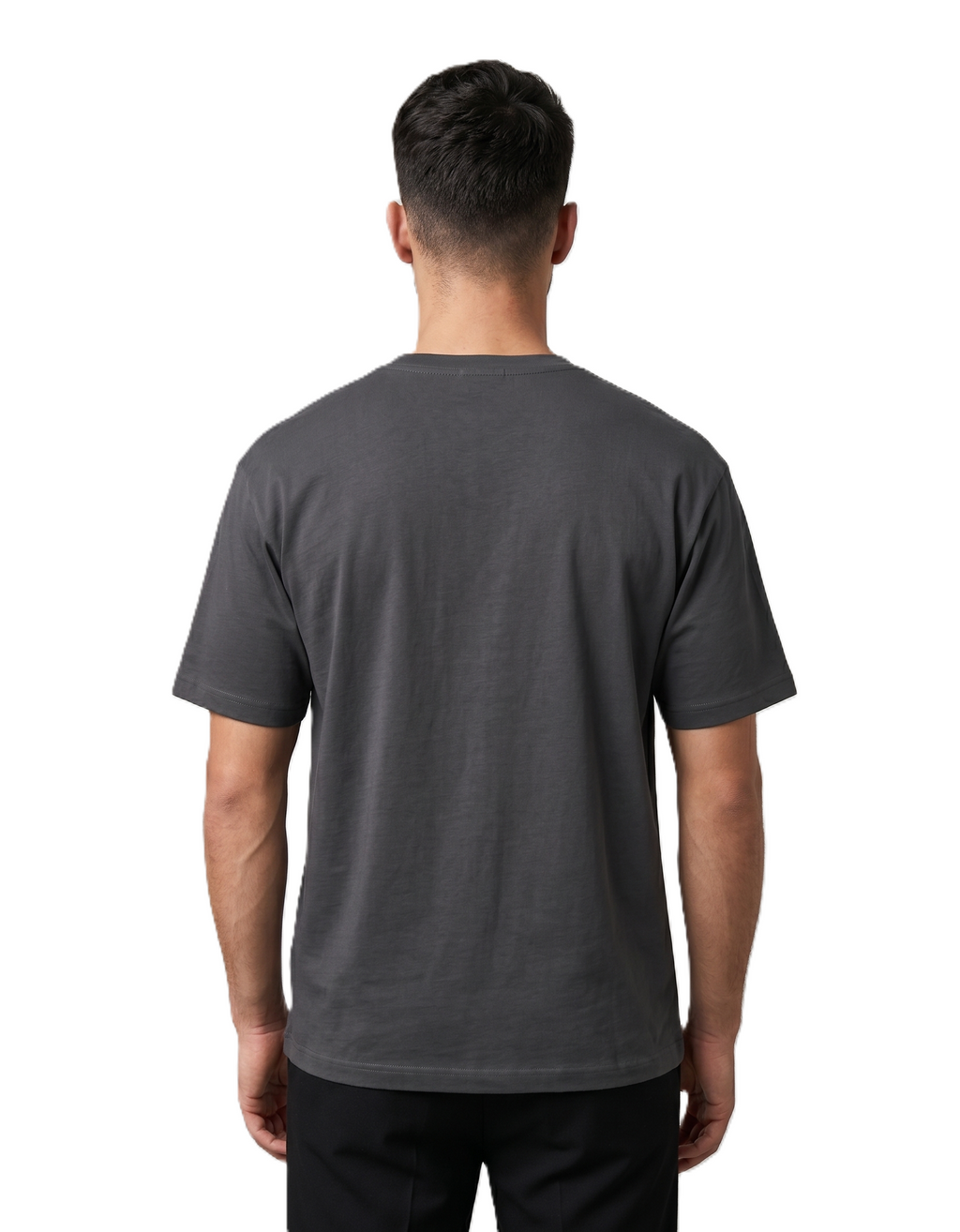 Klann Basic T-Shirt Steel Grey – Back View