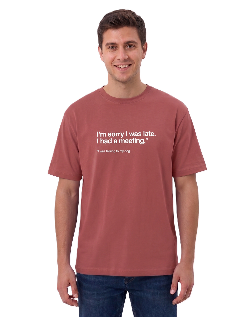 Klann Dog lover Basic T-Shirt Coral – Premium Cotton Tee