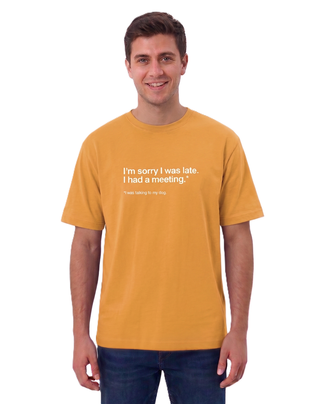 Klann Dog lover Basic T-Shirt Golden – Premium Cotton Tee