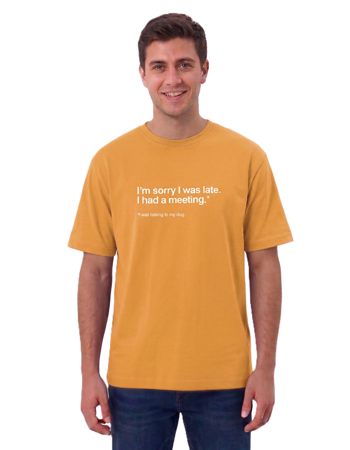 Klann Dog lover Basic T-Shirt Golden – Premium Cotton Tee