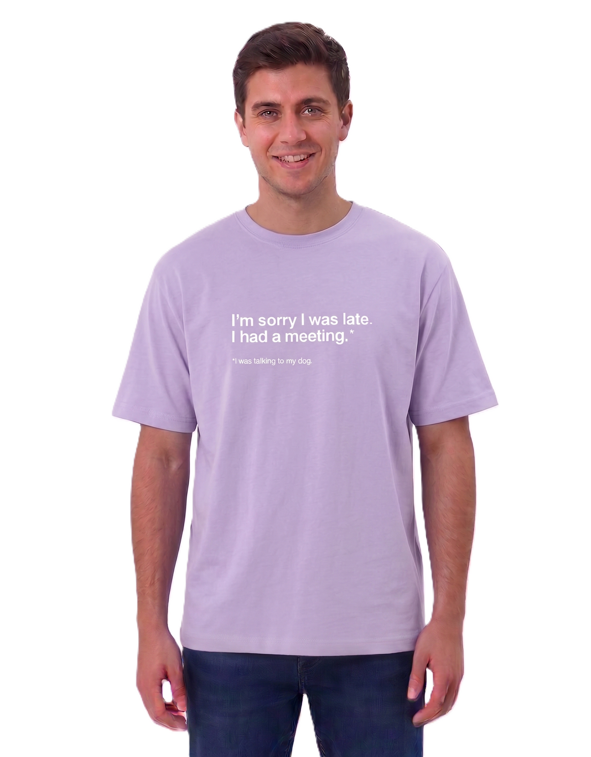 Klann Dog lover Basic T-Shirt Lavender – Premium Cotton Tee