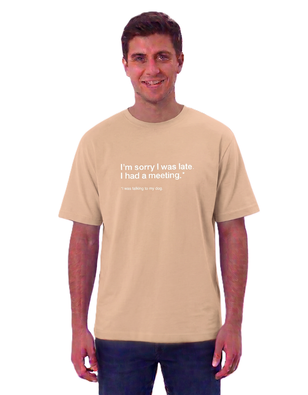Klann Dog lover Basic T-Shirt Peach – Premium Cotton Tee