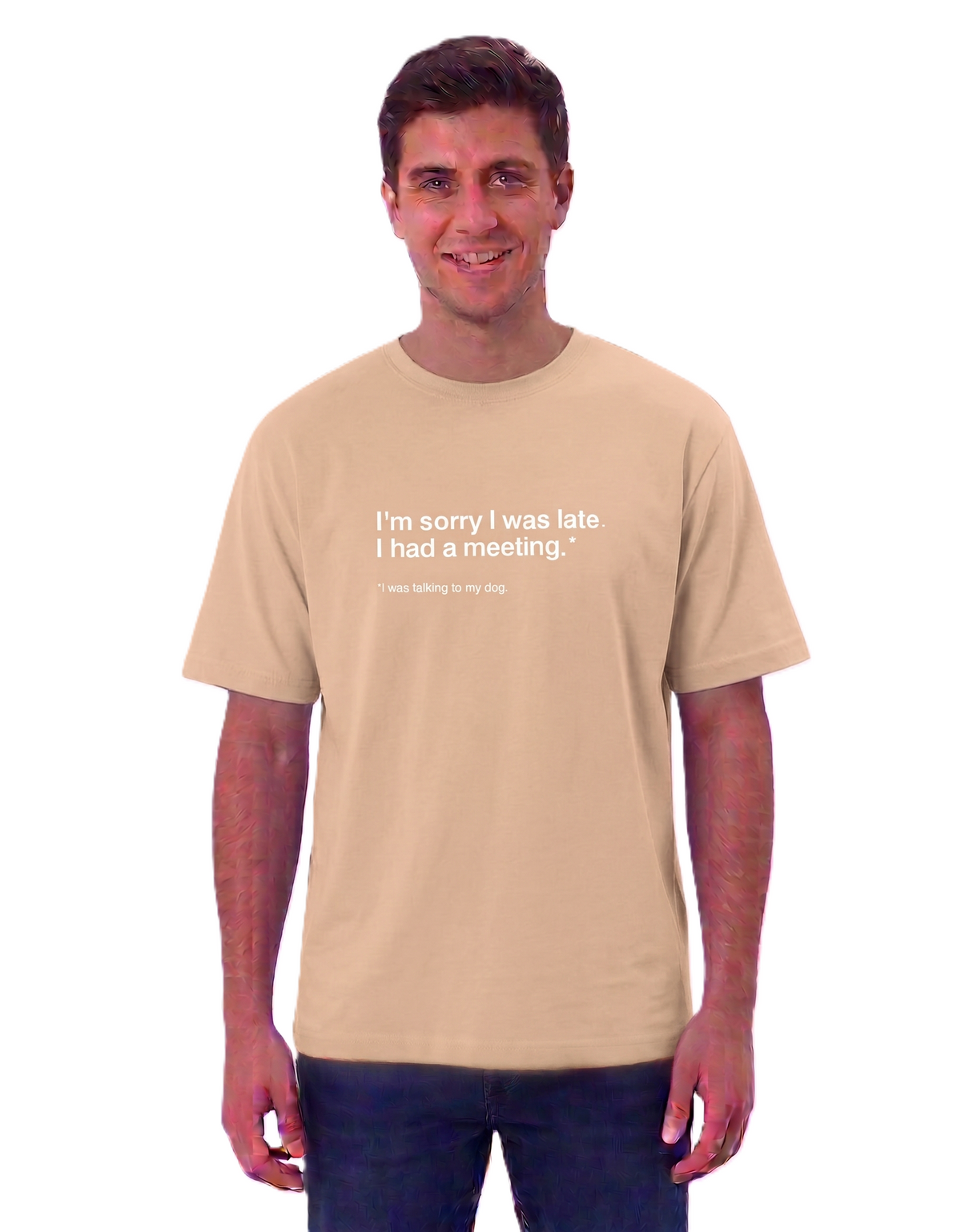 Klann Dog lover Basic T-Shirt Peach – Premium Cotton Tee
