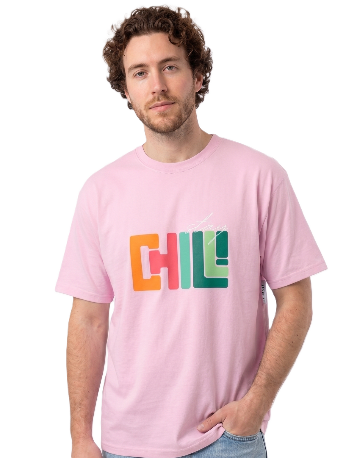 Klann Stay Chill Pink – Graphic Oversized Tee