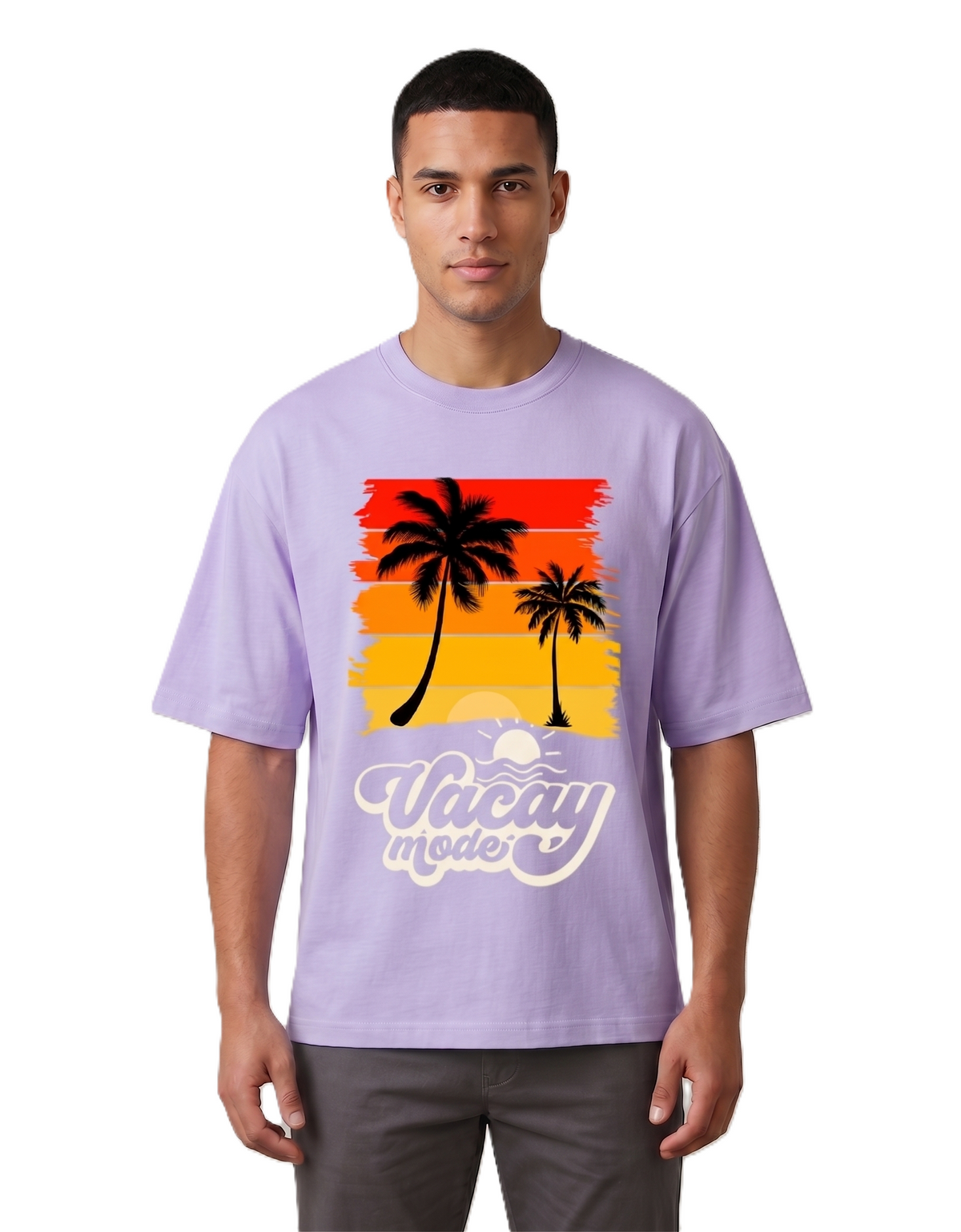 Klann Vacay mode Lavender – Graphic Oversized Tee