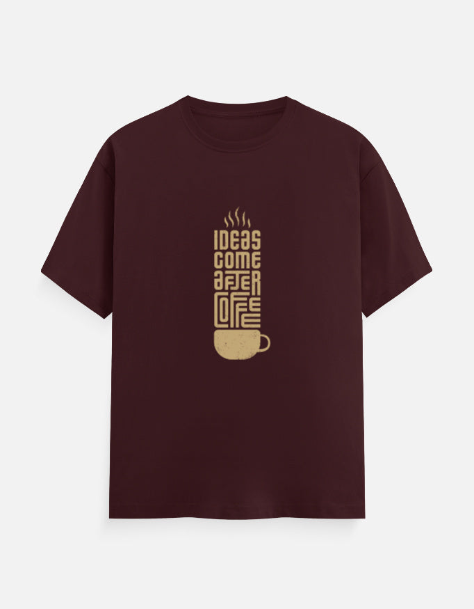 Klann coffee lover Basic T-Shirt maroon – Premium Cotton Tee front