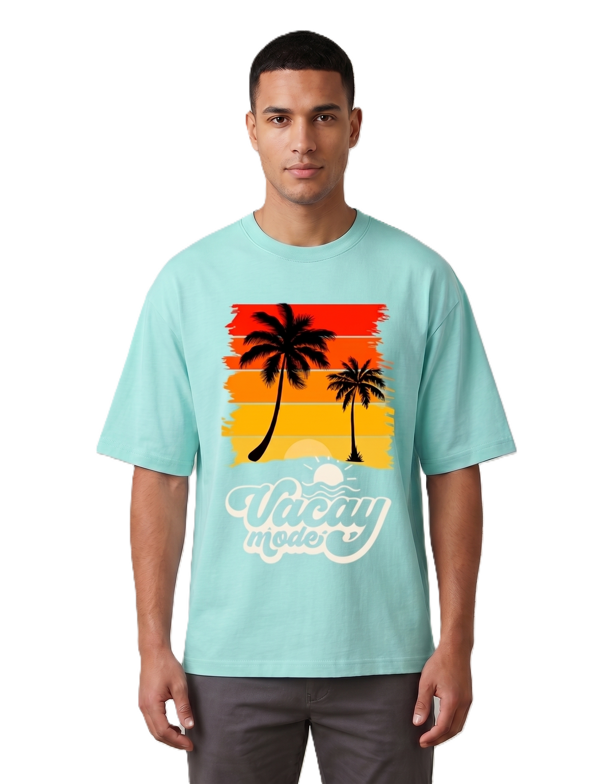 Klann Vacay mode Mint – Graphic Oversized Tee